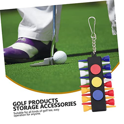 2 Sets Creative Portable Tee Caddy Keeper of Tee Holding Accessories for Golf Tear Resistant Design for Golf Enthusiasts