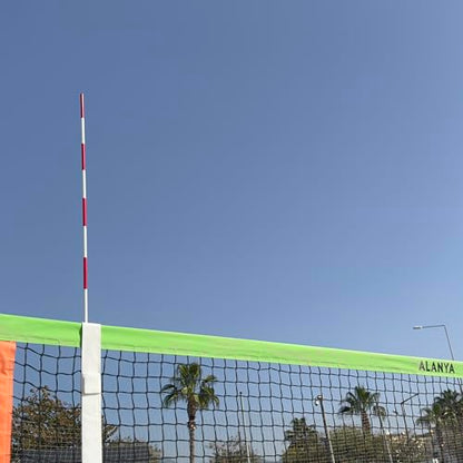 Foldable Volleyball Antenna Set with Hook-and-Loop Sleeves – Portable Fiberglass Net Antennas – Pro-Level Antenna Sleeves - Indoor & Outdoor Volleyball Referee Equipment (Pack of 2)