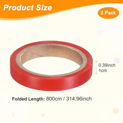 M METERXITY Grip Finishing Tape PVC Racket Wrap Grip Racquet Finishing Tapes for Pickleball/Racquetball - color: Red