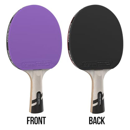 PRO-SPIN Ping Pong Paddles – ITTF Approved Professional Table Tennis Rackets with Carbon Fiber for Superior Control | 7-Ply Blade, Premium Rubber, 2.0mm Sponge - color: 1-Pack | Violet