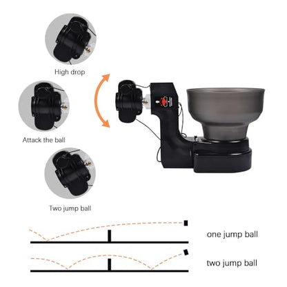 WAYMARK Ping Pong Robot Table Tennis Robot HP-07 Ping Pong Machine Suitable for Table Tennis Table Ping Pong Table, Compatible with PingPongNet for PingPong Balls Training with 50 Balls