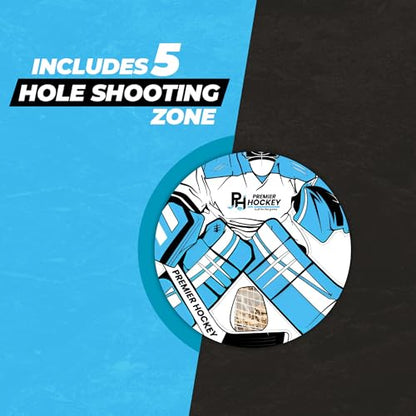 Street Hockey Goal & Shooter Tutor – Portable Hockey Net for Indoor & Outdoor Use – Hockey Training Equipment