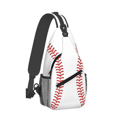 Baseball Sling Backpack Sling Bag Crossbody Shoulder Bag Baseball Purse Chest Bag For Men Women - color: Baseball