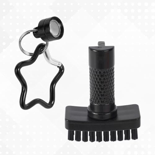 Penitue Mini Golf Club Brush, Portable Golf Brush Tool for Effective Cleaning with Retractable Quick-Release & Magnet Clip for Pants Bags Bristles Brushes and Groove Cleaner in One