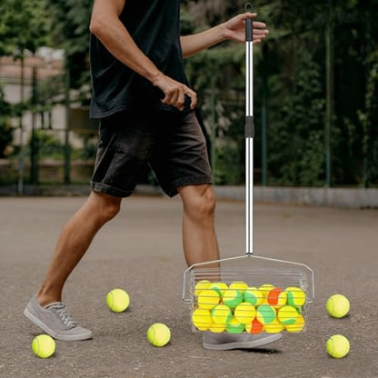 Pickleballs Tennis Balls Pickers Upper Pickleballs Collector Basket with Handle Balls Pickup Ball Retrievers Ball Retrievers - color: foreign trade