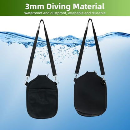 zxbaers 2PCS Pickleball Paddle Cover, Universal Pickleball Racket Sleeve Neoprene with Shoulder Strap, Pickleball Paddle Storage Bag Fit for Most USAPA Standard Pickleball Paddle Accessories