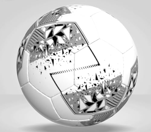 CSPL Elite Soccer Ball – Size 5, Premium PU Leather, Sleek Black & White Design, Ideal for Training & Match Play