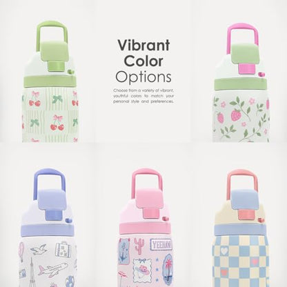 Sports Lover Stainless Steel Water Bottle, Vacuum Insulated, Push-Button Lid, 32 oz, Gifts for Women Girls Friends Teens Birthday Christmas - color: Sport