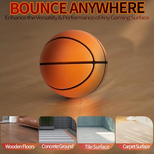 Silent Basketball Quiet Basketball High Density Soft Foam Low Noise Bouncing Ball for Quiet Dribbling Practice - size: size 5