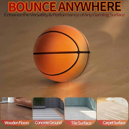 Silent Basketball Quiet Basketball High Density Soft Foam Low Noise Bouncing Ball for Quiet Dribbling Practice - size: size 5