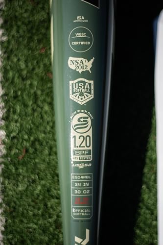 Easton | Rebel Slowpitch Softball Bat | Approved for Play on All Fields | Loaded | 12" Barrel - size: 34" / 30 oz.