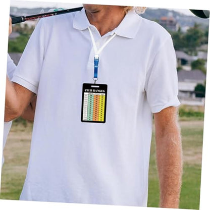 Veemoon 12sheet Golf Distance Chart Score Counter Cards Accurate Golf Scorecards for Skill Levels Easy Reading Portable Design