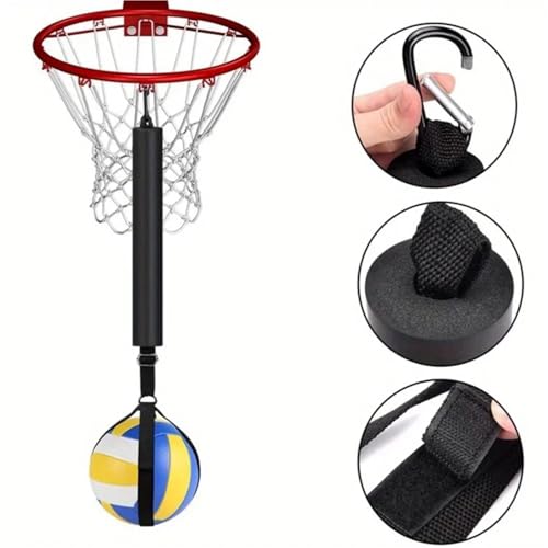 Volleyball Spike Trainer 2/6/10pcs Volleyball Training Equipment Aid Practice Trainer with Adjustable Belt for Serving Setting Spiking Returns Ball for Beginners Solo Training