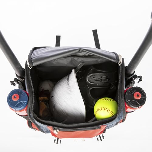 Boombah Mini Superpack Baseball Bat Bag – Youth Softball Gear Backpack – Ice Cream Multi Color – 8"x12.5"x18" (Monster Cookie) - color: Monster Cookie