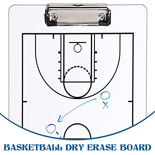 Jerify 3 Pcs Basketball Clipboard for Coaching Double Sided Basketball Senior Night Dry Erase Board for Coaches 13.78 x 8.7 in Coaching Board Sports Whiteboard Marker Clipboard