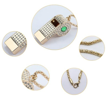 Whistle,Rhinestone Sports Whistle with Keychain for Coach/Referee/Training/Lifeguard/Teachers(Gold) - color: Green