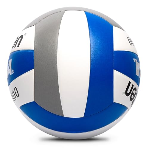 Soft Volleyball for Indoor Practice,Training,Game Competition, Gym, Outdoor Beach Play, V58X-N Size 5 Lightweight Super Touch Volleyballs Fit for Beginner, Teenager, Adult