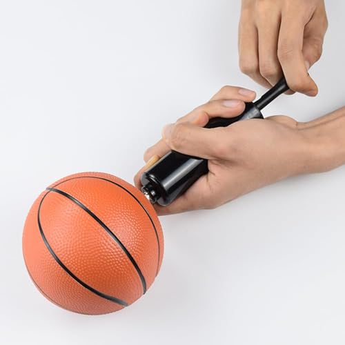 Ball Pump Kit with Flexible Hose and Needles, Compact Hand Inflator for Basketball Soccer Football Volleyball, Portable Use