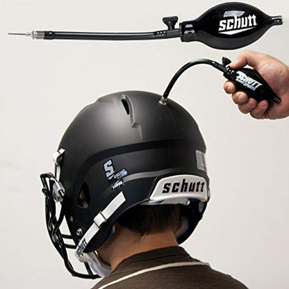 Schutt Sports Football Helmet Inflator Pump - Designed Specifically for Fitting Football Helmets with Inflatable Liners Black, One Size