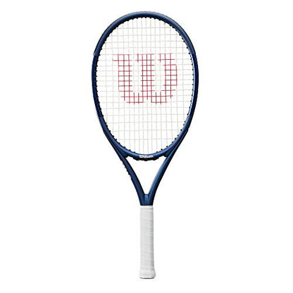 Wilson Triad Three Strung Performance Tennis Racket - Strung with Sensation 16 Natural at Mid Range Tension - size: Grip Size 2 - 4 1/4"