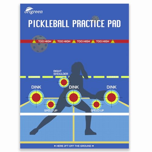Pickleball Practice Pad & Poster - Dink Master Rebounder for Indoor/Outdoor Training