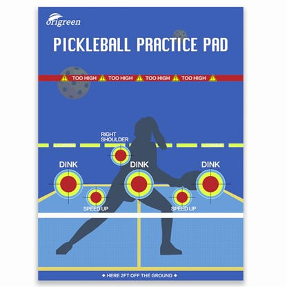 Pickleball Practice Pad & Poster - Dink Master Rebounder for Indoor/Outdoor Training - size: 1PCS