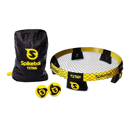 Spikeball Titan Game Set - Stronger Frame & Enhanced Stability, Includes 1 Pro Ball & 1 Atlas Ball, Competition Ready, Portable with Carry-Bag