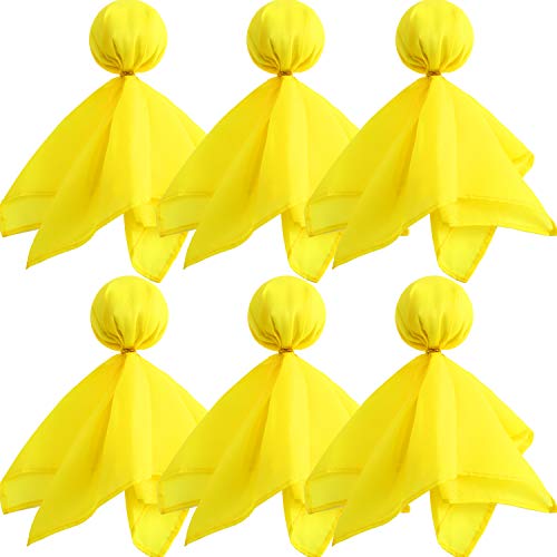 6 Pack Football Penalty Flags Tossing Flags Sports Fan Set Party Accessories for Football Theme(Yellow)