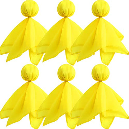 6 Pack Football Penalty Flags Tossing Flags Sports Fan Set Party Accessories for Football Theme(Yellow)