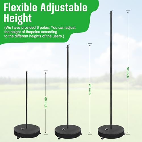 [2026 Upgrade] Tetherball Tennis&Tetherball Set,Heavy Duty Tetherball Equipment with 95" Adjustable Height Pole,2 Tennis Balls,2 Rackets,1 Tetherball with Rope,for Backyard,Beach or Home