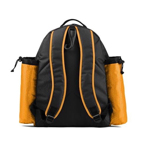 Boombah Tyro Baseball/Softball Bat Backpack - 20" x 15" x 10" - Holds 2 Bats up to Barrel Size of 2-5/8" - color: Black/Gold