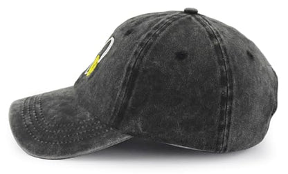 Pickleball Baseball Cap for Men Women, Funny Adjustable Embroidered Cotton Outdoor Sport Pickle Ball Heart Hat - color: Black