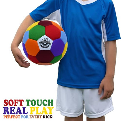 Indoor Soccer Ball Size 4 Soft & Safe Kids Indoor Ball for Home and Yards The House Ball Ideal for Silent Dribbling, Training, Perfect Soccer Gift, Fun Soft Soccer Ball