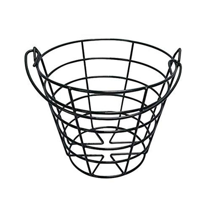 Crestgolf Stainless Metal Golf Basket Golf Ball Container Ball Bucket, Holds 50 Balls.