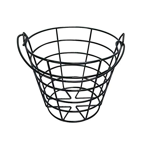 Crestgolf Stainless Metal Golf Basket Golf Ball Container Ball Bucket, Holds 50 Balls.