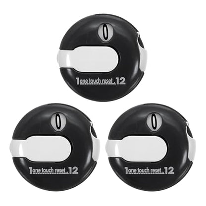 PATIKIL Golf Score Counter Mini Golf Shot Stroke Attachment Counter Clicker Clip - color: Black White
