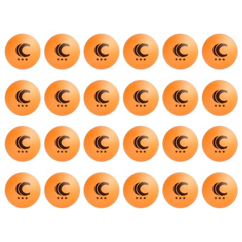 Cannon Sports 3-Star Table Tennis Balls - Professional Table Tennis Balls for Indoor & Outdoor Play - Perfect for Competition & Casual Games - Beer Pong Balls for Table Games - color: Orange, size: 24 Pack