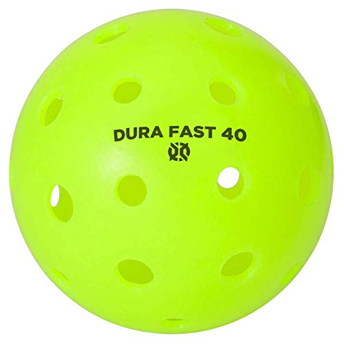 Dura Fast 40 Pickleballs | Outdoor Pickleball Balls | USAPA Approved and Sanctioned for Tournament Play - color: Neon, style: 6 Pack