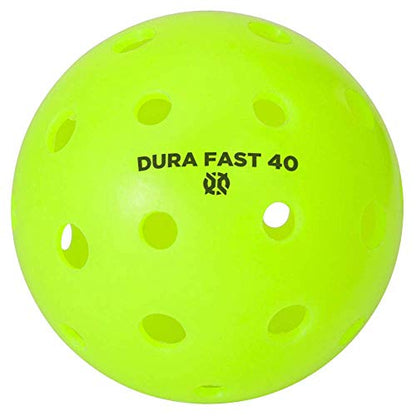 Dura Fast 40 Pickleballs | Outdoor Pickleball Balls | USAPA Approved and Sanctioned for Tournament Play - color: Neon, style: 6 Pack