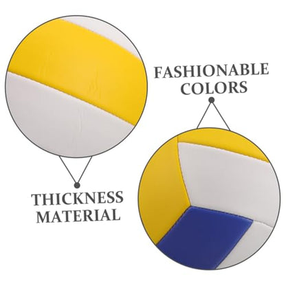 Abaodam 2pcs Soft Indoor Volleyballs Training Balls Comfortable Design 5# Size Standard Pu Material for Entrance Exam Practice and Sports Training