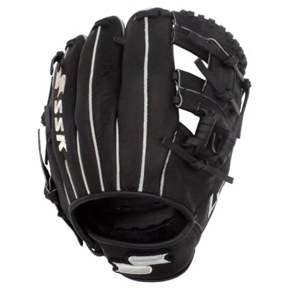 SSK Z5 Training Gear Quick Hands Infield Baseball Training Gloves 8.5” – 9” – 9.5” – 10” – 10.5” Right & Left Hand Throw - color: Black-1050 I Web, size: 10.5" - Right Hand Throw