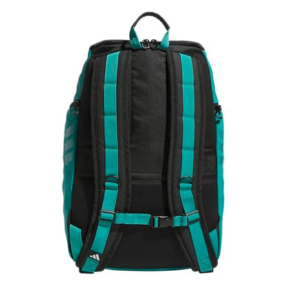 adidas Select Basketball Backpack for Practice, Gym and Travel, 32L - color: Black/Pure Teal Green
