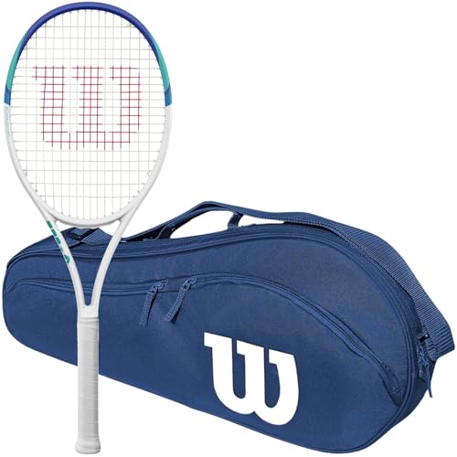 Wilson Six Two Tennis Racquet Bundled with a Wilson Advantage 2.5 Tennis Bag or Backpack - color: Navy Racquet Holder Bag, size: 4 3/8" Grip