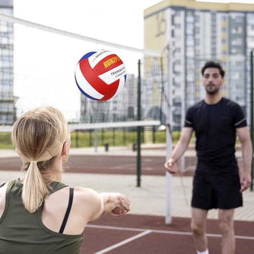 RUN2PEAK Heavy Weight Volleyball Ball Official Size 5 Setter Training Volleyballs PU Practice Volley Balls for Indoor Rebounder Equipment Setters Weighted Volleyball Setting Trainer