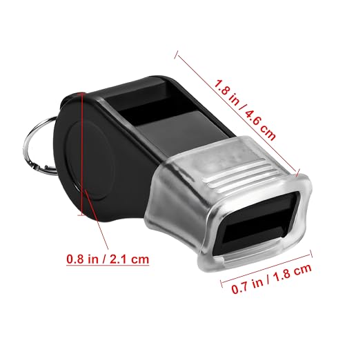 24 Packs Sports Whistles with Lanyard, for Coaches, Referees and Officials - color: Black