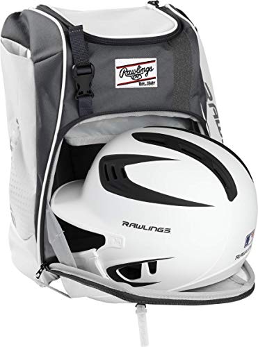 Rawlings | FRANCHISE Backpack Equipment Bag | Baseball/Softball | Rec/Travel | Multiple Styles - color: White