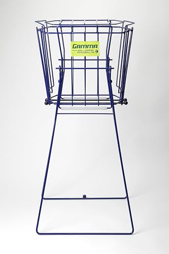 Gamma Sports Pickleball Hopper – 50 Ball Picker Upper with Hexagonal Basket, Reinforced Welds, Carbon Steel Wires & Attached Lid for Durable Pickleball Storage
