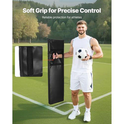 Happybuy 42.5 in PVC Football Tackling Dummies: Equipped with High - Density Sponge Blocking Pads and Handles. Ideal for Footwork Drills and Sports Training—Set of 2