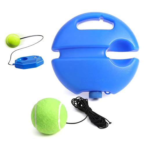 Wegodal Tennis Ball Training Baseboard, 2026 Upgrade Portable Tennis Trainer for Home use with Weighted Base, Portable Tennis Rebounder for Outdoor Backyard