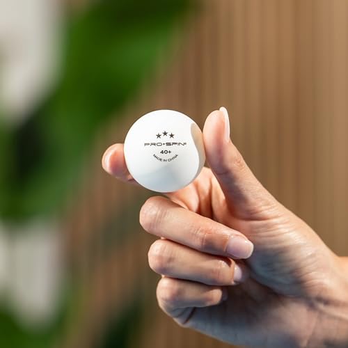 PRO-SPIN High-Performance Ping Pong Balls (12/24/60 Pack Sizes) | White 40+ Table Tennis Balls | Premium ABS Plastic | Professional Quality | Official Size & Weight | Indoor & Outdoor Games